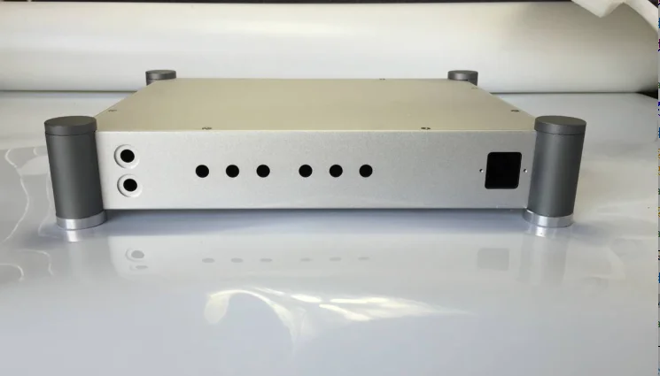 GZLOZONE DIY округлый ламповый усилитель шасси предусилитель Amp чехол 430*84*342 мм L12