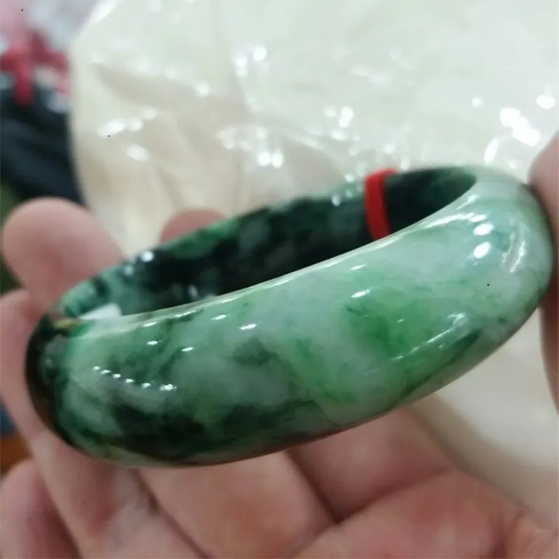 

(Сертификат) натуральные Jadeite Jades Stone A Grade браслеты с плавающим цветочным узором Браслеты для мужчин jades stone jewelry