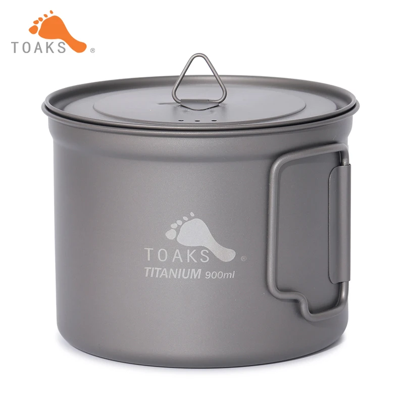 Титановая кружка TOAKS 900 мл сверхлегкая титановая чаша горшок для активного отдыха
