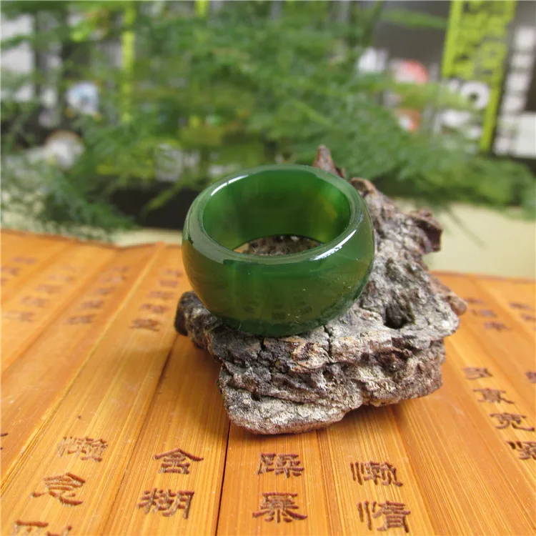 Природный имперский зеленый кольцо из сардоникса ширина мужских и женских