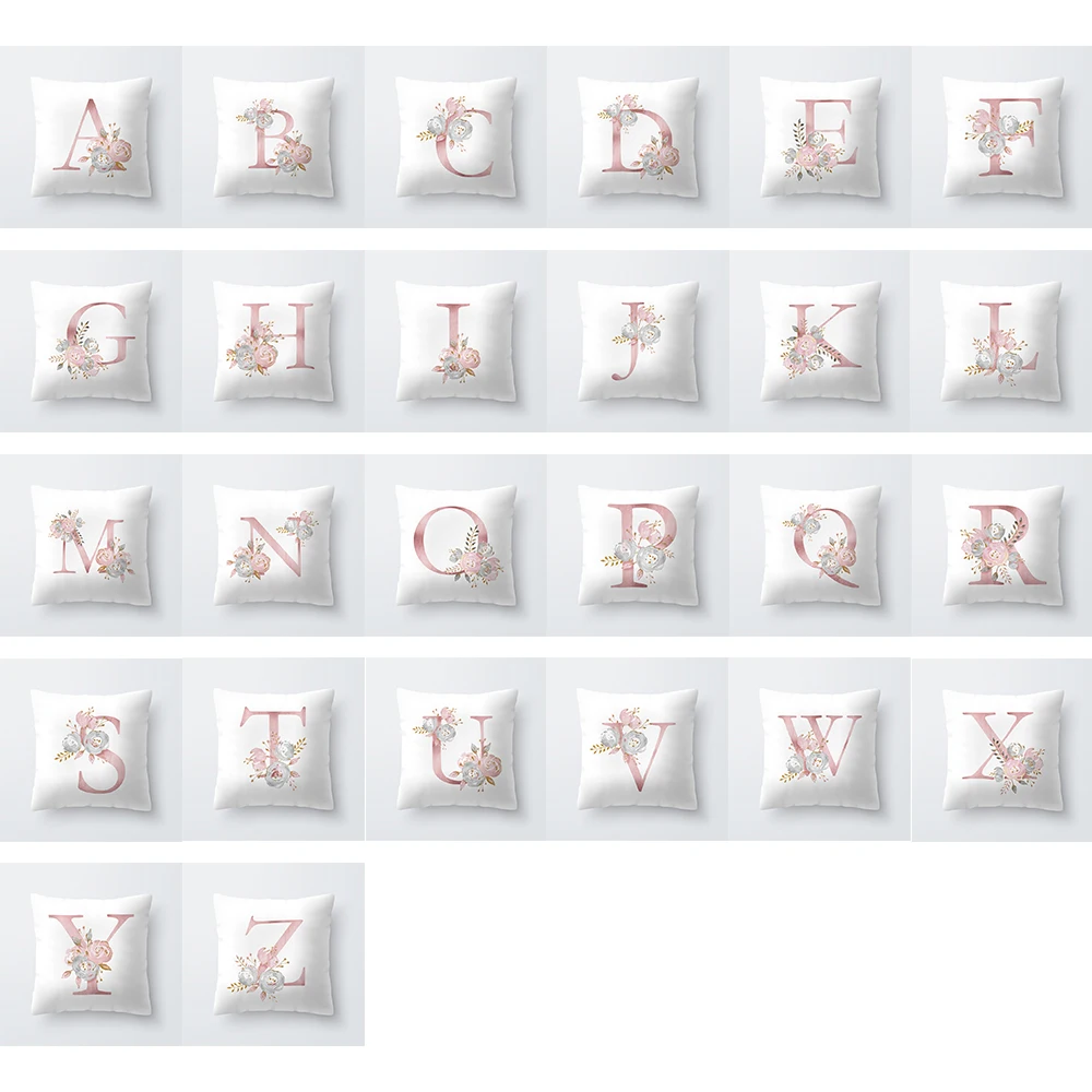 Детская комната украшение буквы Подушка Английский алфавит полиэстер наволочка