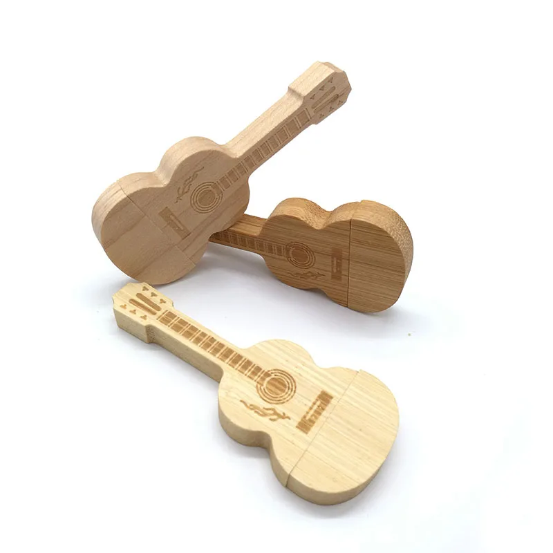 USB флеш-накопитель с деревянной гитарой 4 ГБ 8 16 32 64 | Компьютеры и офис