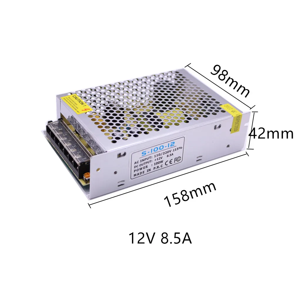 DC12V 1A 2A 3A 5A 8.5A 10A 15A 20A 30A светильник ing трансформаторы светодиодный драйвер Мощность адаптер для Светодиодные ленты светильник переключатель Питание