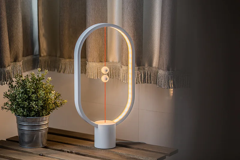 Креативный Heng Balance Lamp светодиодный Ночной светильник с питанием от USB Интеллектуальный Магнитный полувоздушный настольный ночник Новинка светильник подарок для дома
