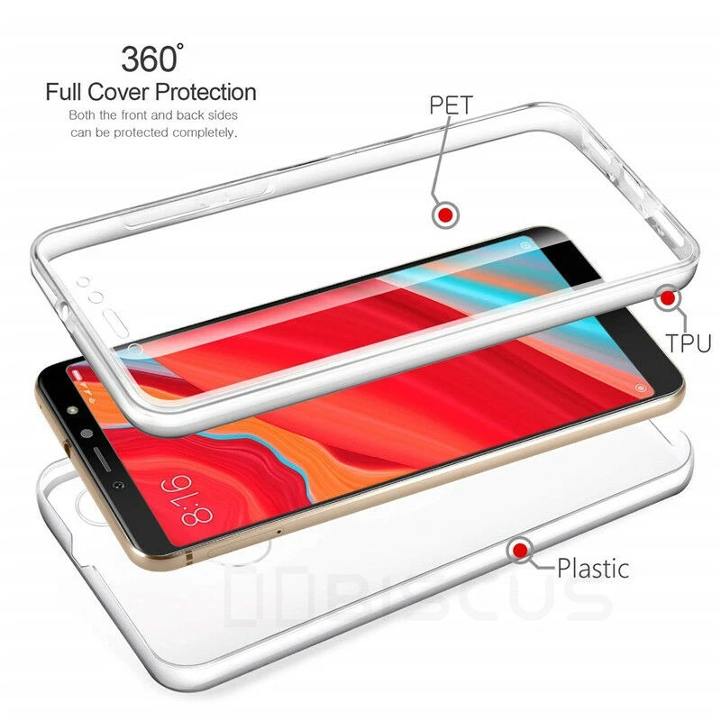 Двойной прозрачный Защитная крышка для Xiaomi mi 9 SE Honor 8 Lite A1 A2 A3 5X Red mi 8 Go 6A 5 Plus 4X Note 8 T-4-6-7 Pro 5A 7A 8A чехол