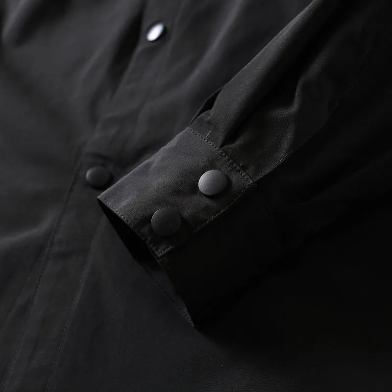 Бренд большой размер XXL-5XL 6XL 7XL мужская повседневная куртка мужская Свободная Длинная черная ветровка трендовая парка с капюшоном