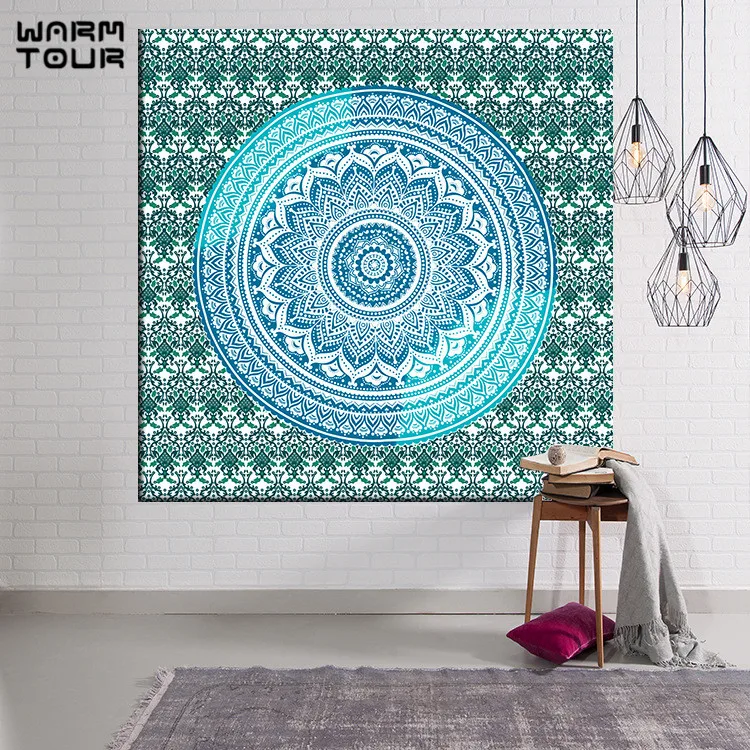 Теплый Тур индийские мандалы стены Tapestr Многофункциональный гобелен Бохо
