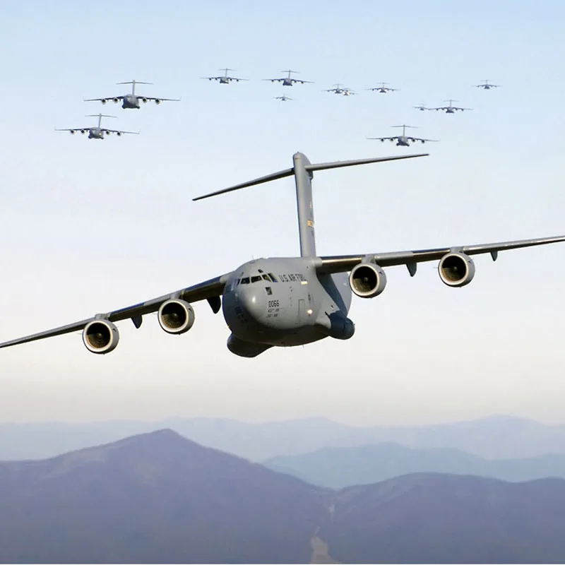 Самолет на радиоуправлении C17 военный самолет Аэробус Aieliner 2 4 ГГц 7 каналов