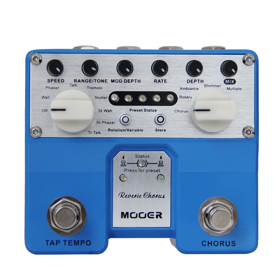 Педаль с эффектом гитары MOOER Reverie Chorus Digital Pedal Rotary Ambiance Shimmer и Multiple|Детали