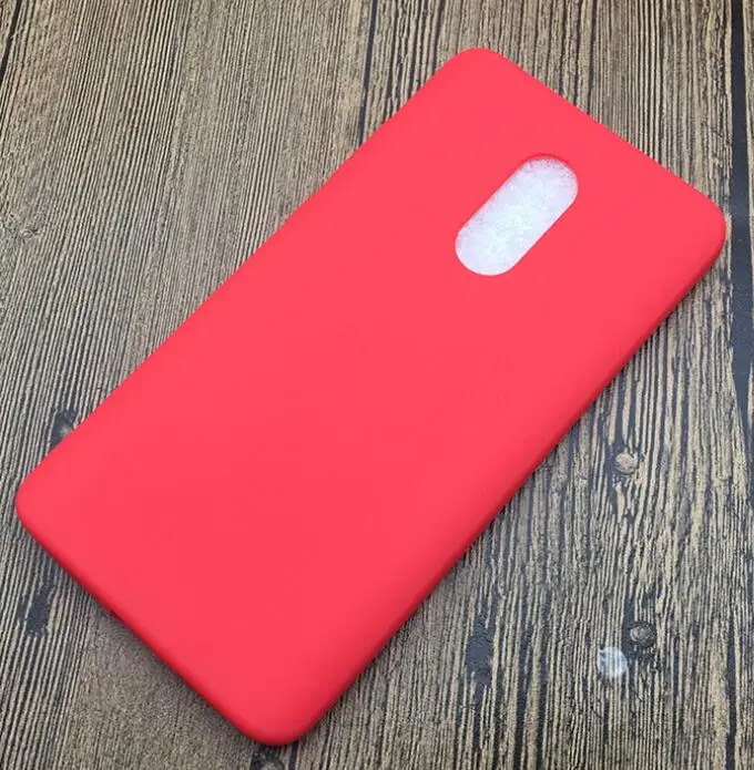 red Силиконовый матовый чехол для redmi Note4/Глобальная версия redmi note4, мягкий ТПУ, конфетный чехол для телефона, чехол для Xiaomi redmi Note 4X - Цвет: red