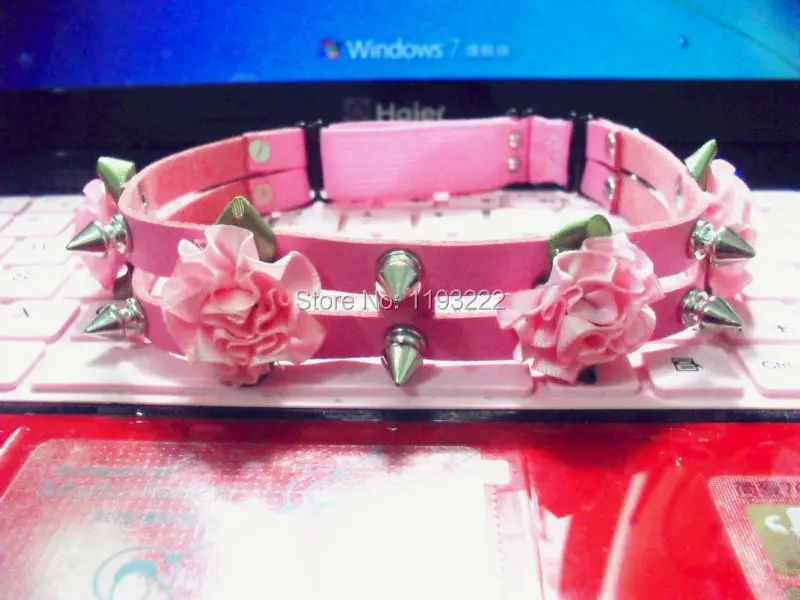 Винтажная Цветочная подвязка модный ремень ручная работа панк Goth кожаные шипы