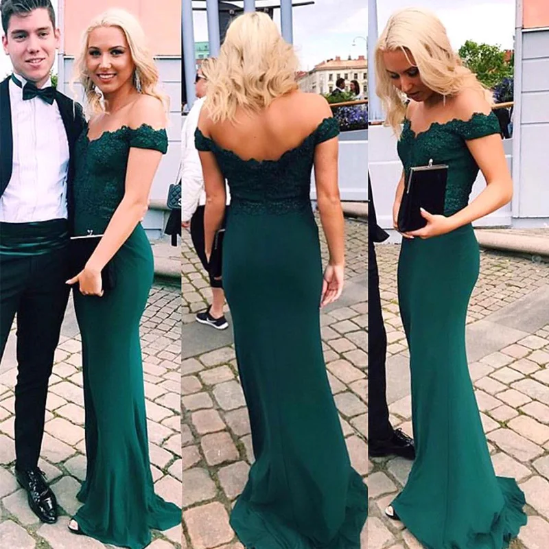 Robe de soiree/бордовое зеленое кружевное вечернее платье с открытыми плечами длинное
