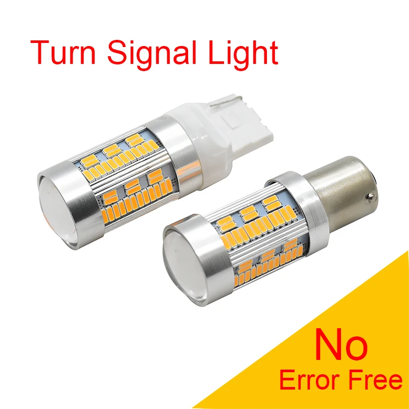 2x LED CanBus без ошибок 1156 7506 7528 BA15S P21W led BAU15S PY21W T20 7440 WY21W для автомобиля указатель
