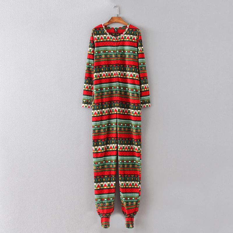 2018 EUR SIZE autumn and winter new women 's pajamas with footed warm home jumpsuits Fleece Onesie |