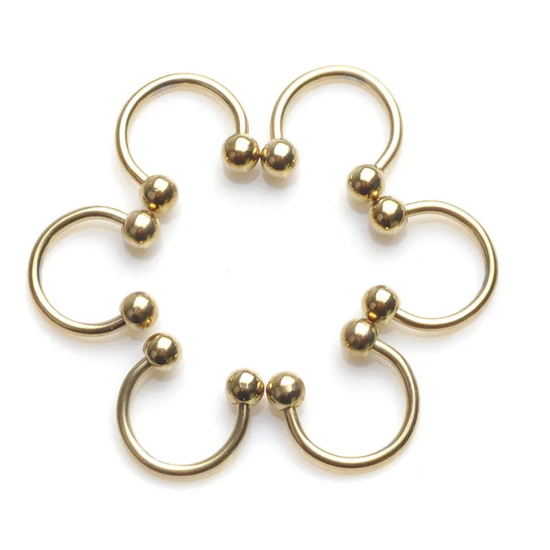 Комплект из 2 предметов золотистого цвета Цвет хирургическая нержавеющая сталь