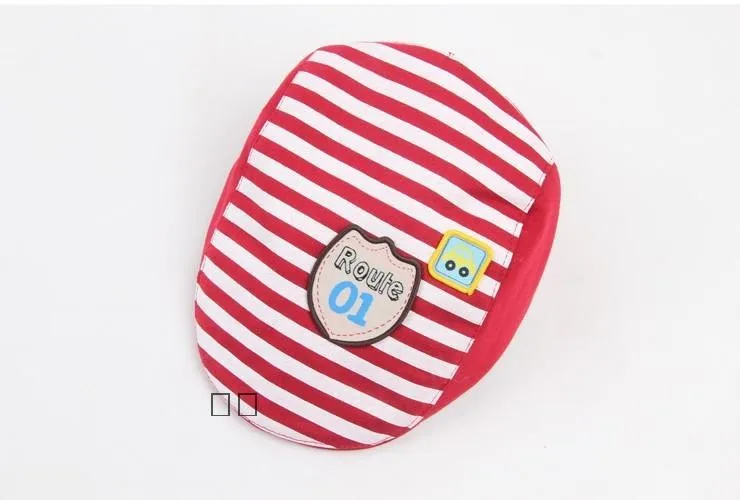 Hilenhug для маленьких мальчиков берета Кепки в полоску для мальчика Обувь для девочек от 6 до 24 месяцев Весна, лето, Осень детская шапка многоцветные детские кепки