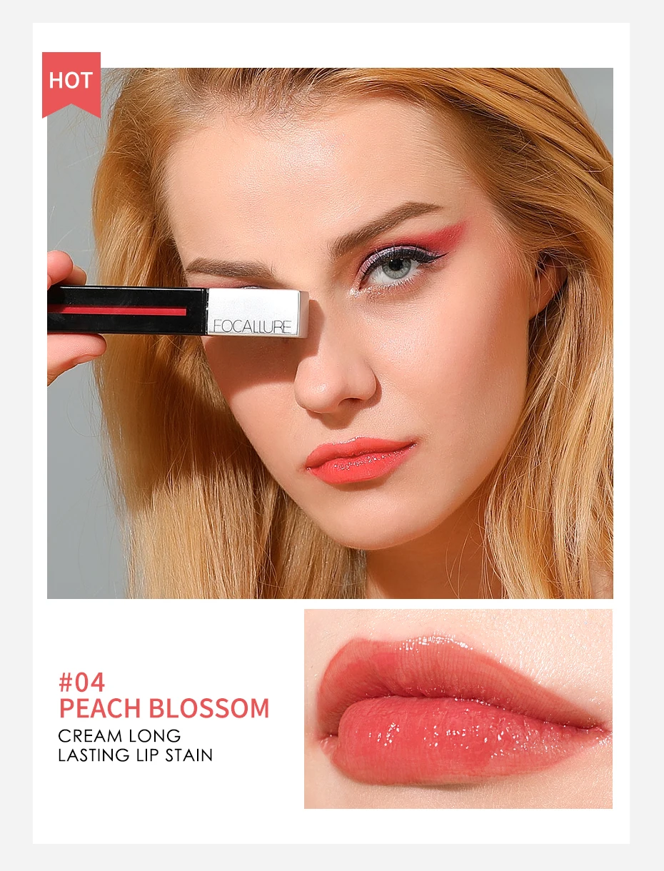 FOCALLURE,, 3D, новинка, крем, стойкий, для губ, пятнышко Ins, So Hot, объем, блеск для губ, ТИНТ, красота, сексуальные губы, макияж
