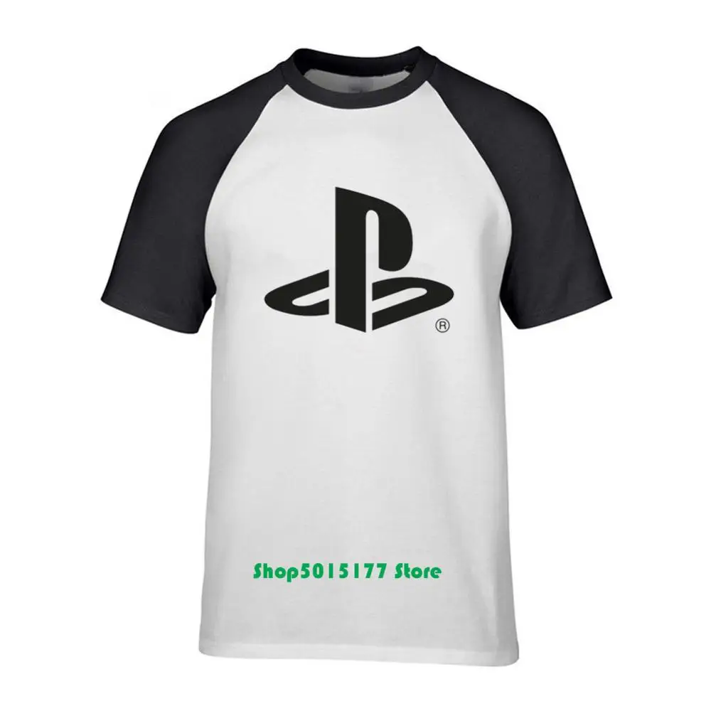 Новейшая Винтажная Футболка PS японская футболка с логотипом для игры playstation