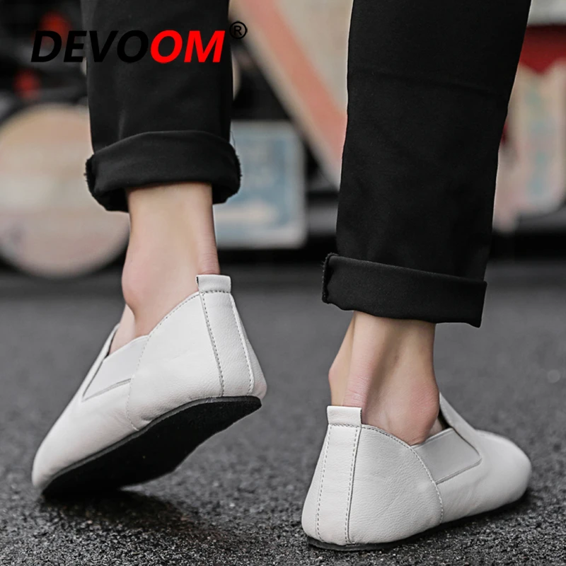 Новые мужские лоферы дышащая обувь мужская повседневная из натуральной кожи