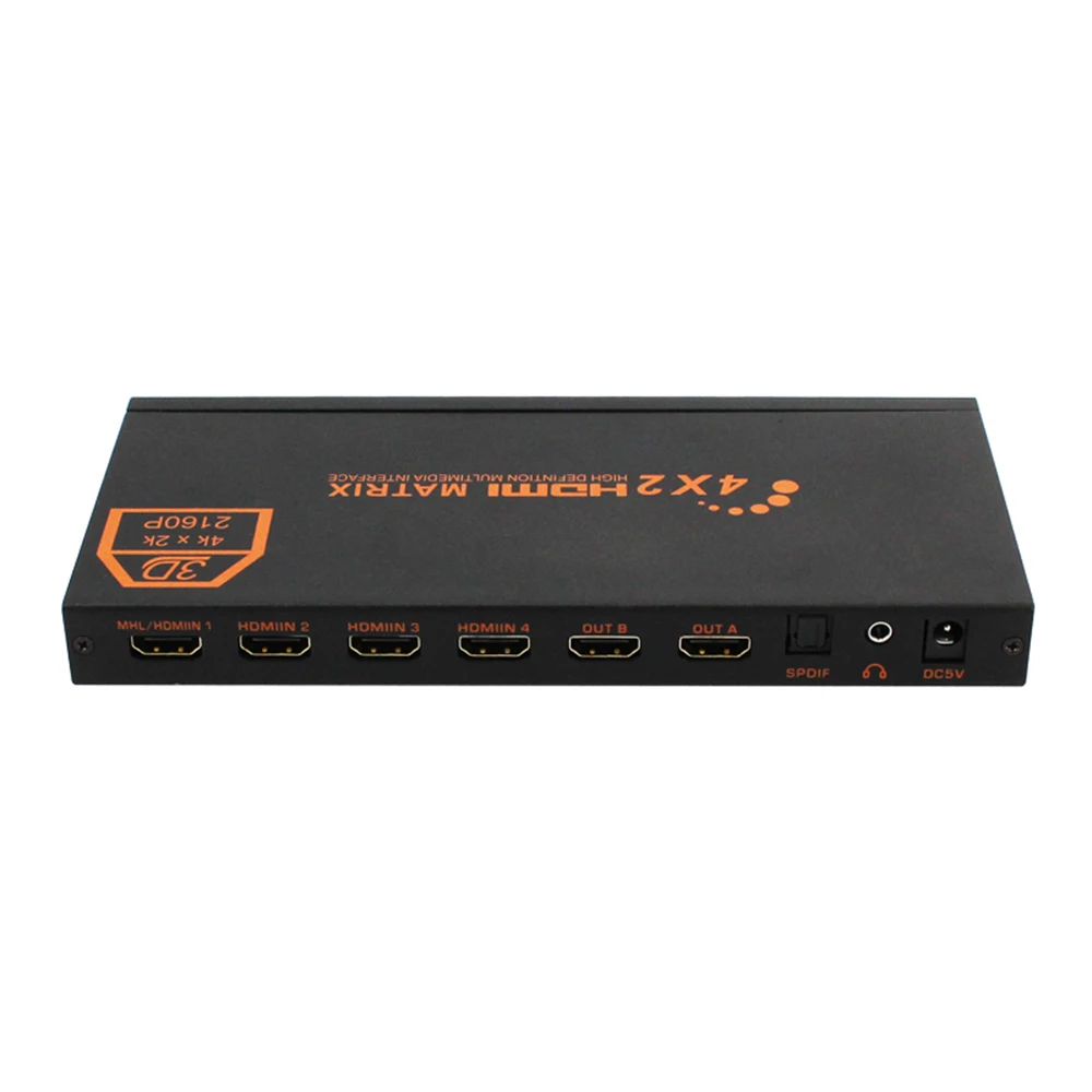 KVM HDMI матрица 4X2 4in2 или наружу 4x2 HDMI matria 4 канала переключатель HD сплиттер