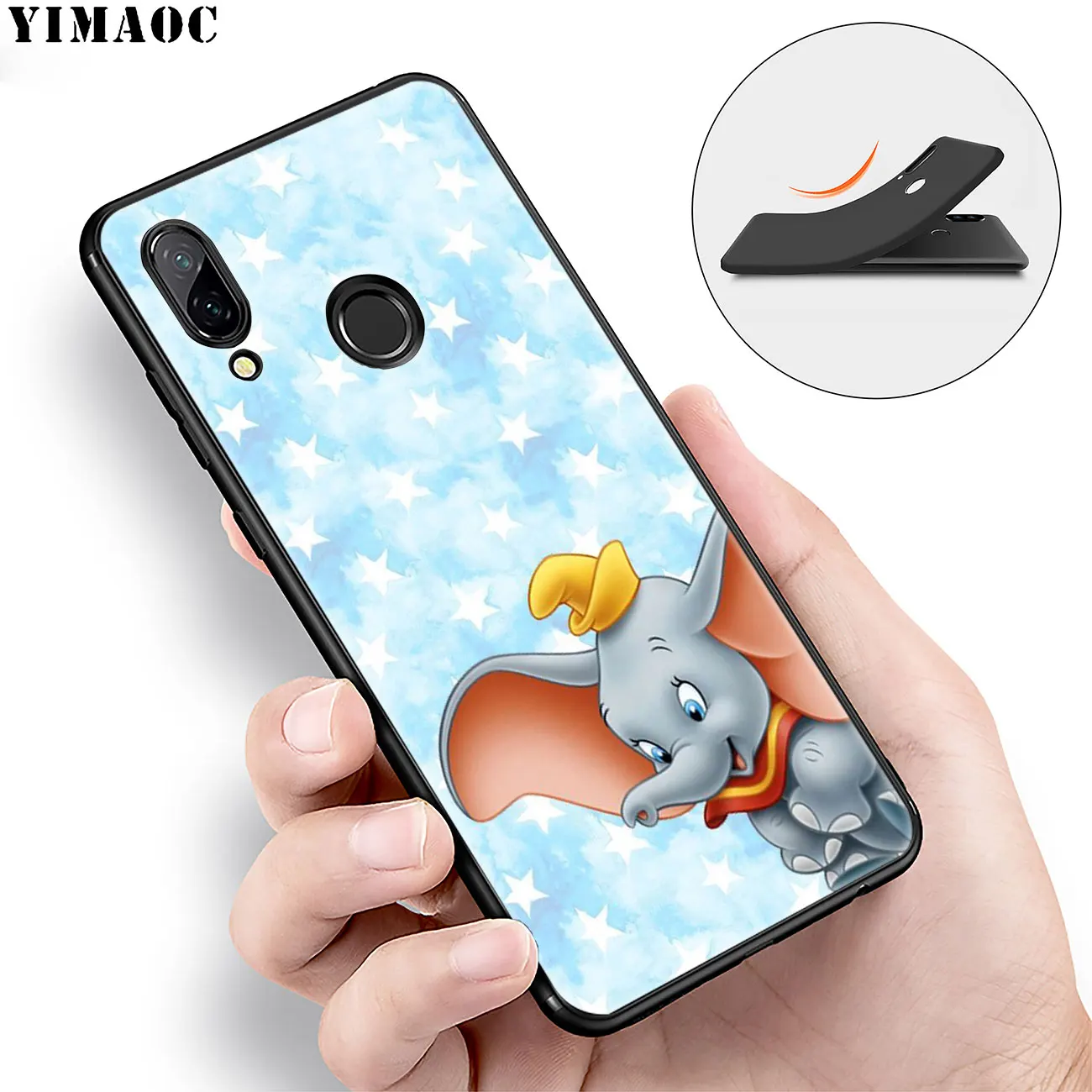 YIMAOC милый мягкий силиконовый чехол для телефона с изображением слона Huawei Honor 20 Pro