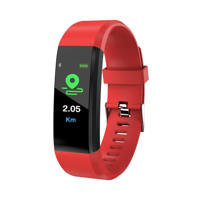 696 115plus Smart Bracelet Fitness Tracker Step Counter Smartband Anti-Lost Call Reminder for Android IOS | Электроника