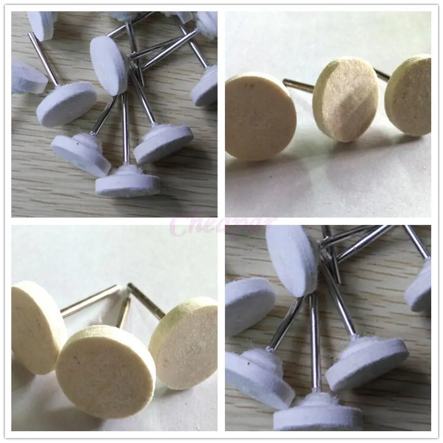 Оптовая цена 4 шт 25 мм Т Тип войлочная шерсть Полировочная головка полировальный