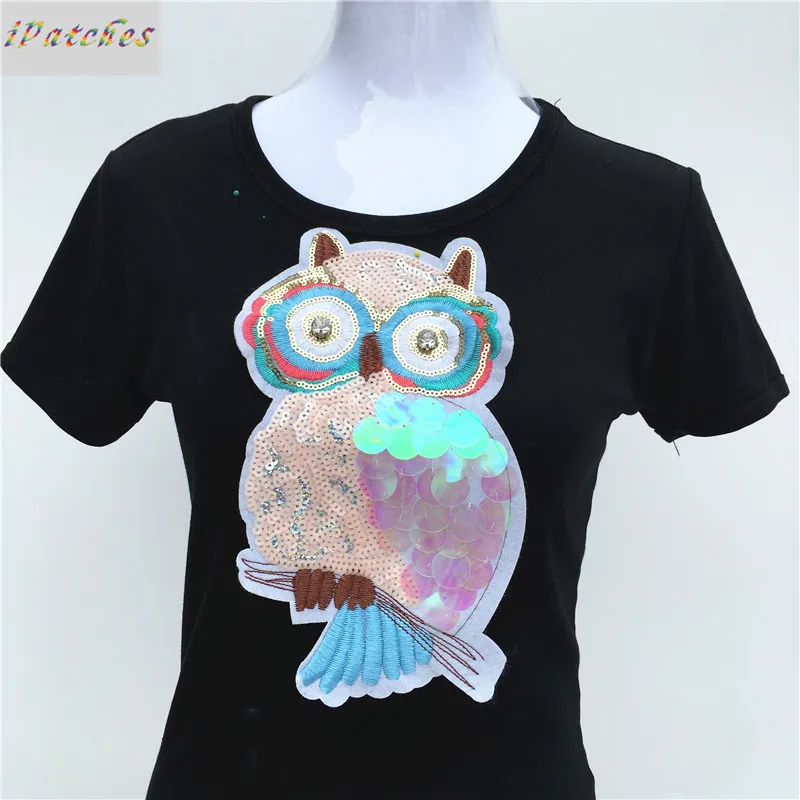 1 шт. патчи для одежды с рисунком кота кактуса ананаса и блестками|sequin patches|patches for