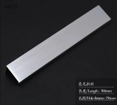 Hole distance 256-2 Современная простая дверная ручка края ящика шкафа матовый золотой скрытый мебельные ручки для кухни Шкаф Потяните 1 шт./лот - Цвет: Hole distance 256-2