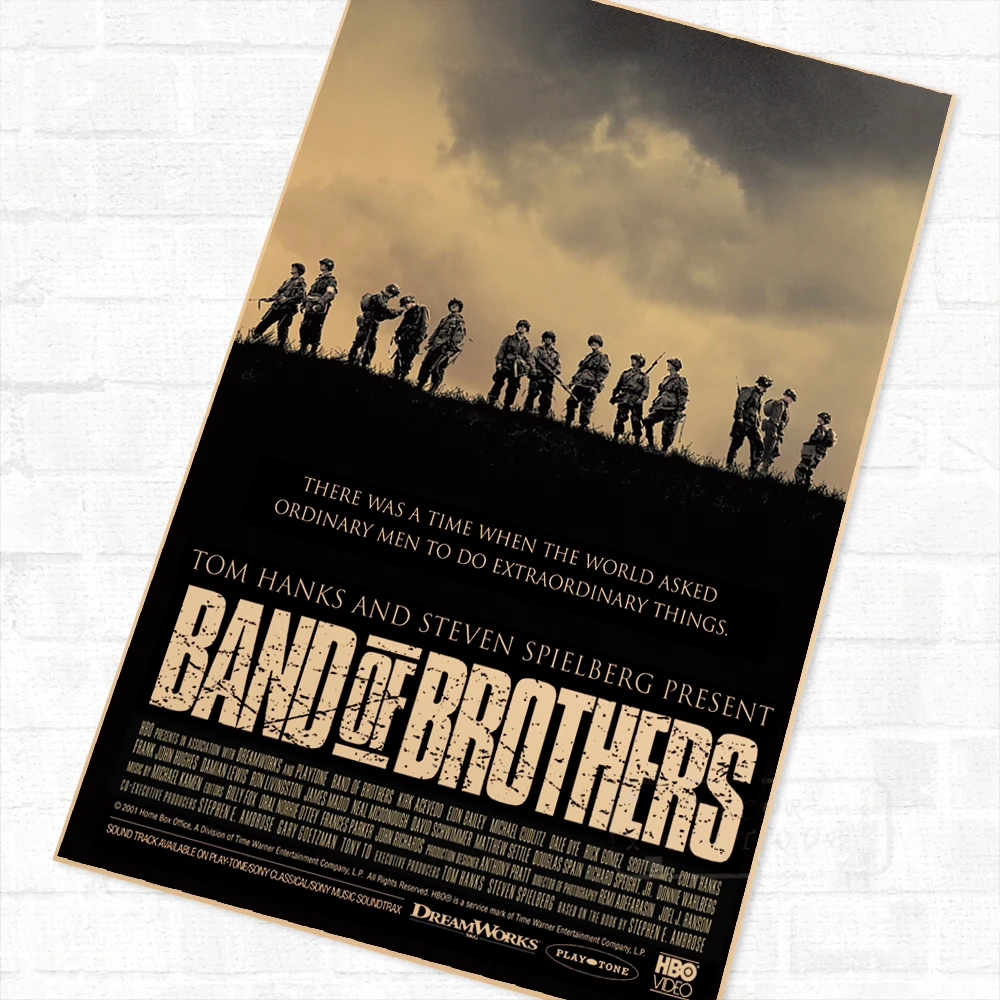 Винтажный Ретро-постер времен Второй мировой войны группы братьев США и солдат