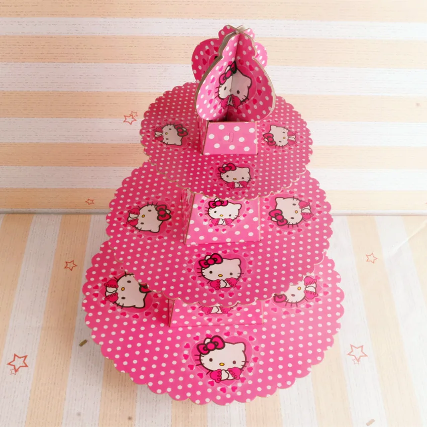 3 яруса Бумага подставка для десерта и кексов держатель хранения торт Дисплей