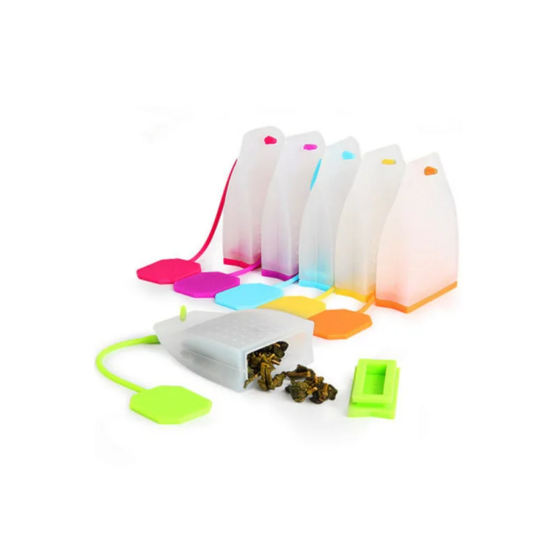 100 шт. чайные ситечки случайный цвет травяной чай Infusers высокая термостойкость