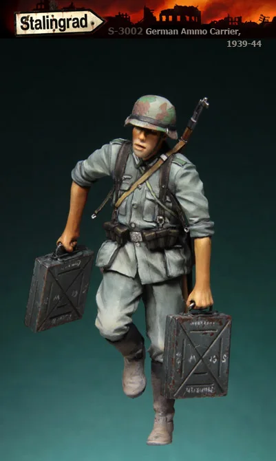 Модель 1/35 фигурки из смолы стандартная немецкая переноска боеприпасов