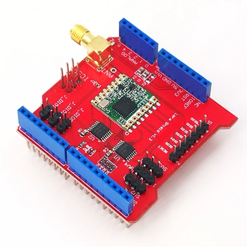 Бесплатная доставка 1 шт. длинные расстояние беспроводной 433/868/915 мГц Lora щит для