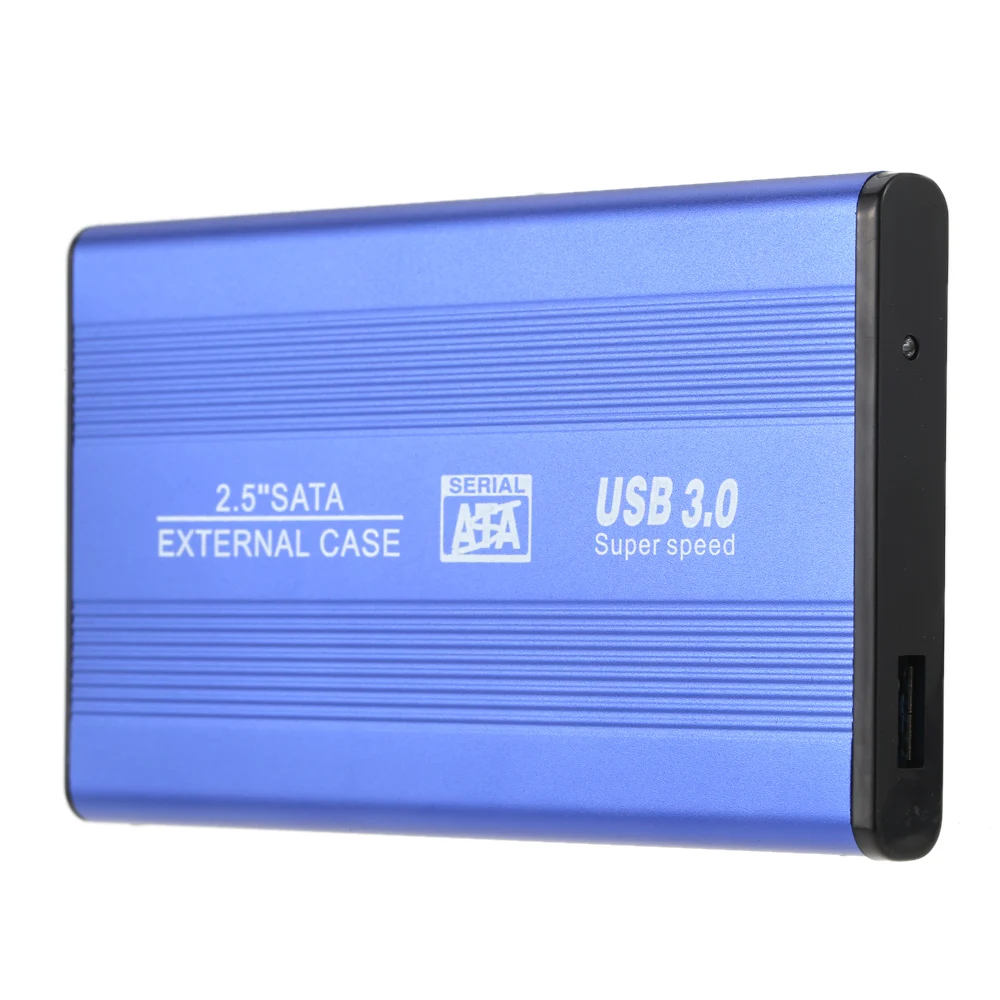 Superspeed USB 3 0 HDD SSD SATA внешний алюминиевый корпус для жесткого диска 2 5 &quot Чехол