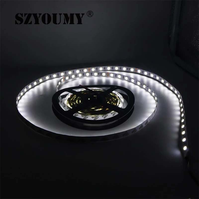 

SZYOUMY DC24V Led Strip 5050 SMD 5M 300led 60led/M White/Warm white/Cool white Flexible Led Ribbon Non-waterproof Indoor