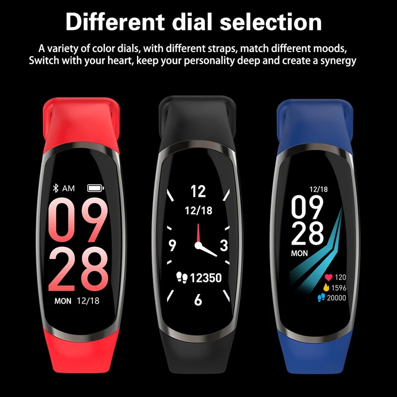 SALFRESA умный браслет Android IOS пульсометр монитор сна кровяное давление фитнес-трекер