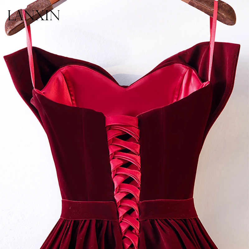 Burgudyn длинные платья для выпускного вечера Robe de Soiree Милая плиссированная в пол бархатные Вечерние Нарядные платья для вечеринок индивидуальный заказ