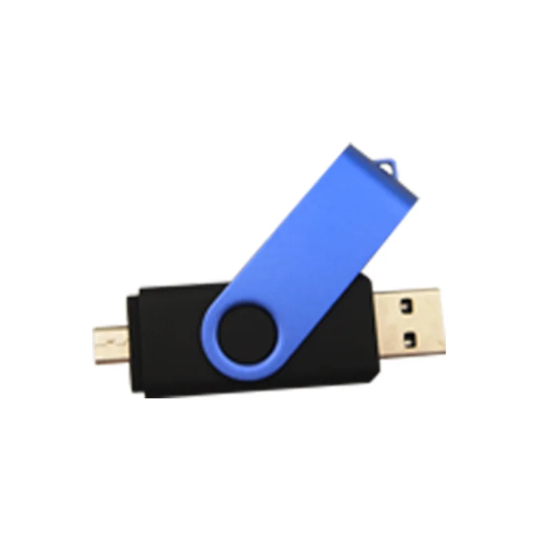 Dark Blue OTG Флешка смартфон планшетный ПК двойного назначения OTG флэш-накопитель 64 ГБ 32 ГБ 16 ГБ 8 ГБ 4 ГБ флеш-накопитель карта памяти(10 шт. бесплатный логотип - Цвет: Dark Blue