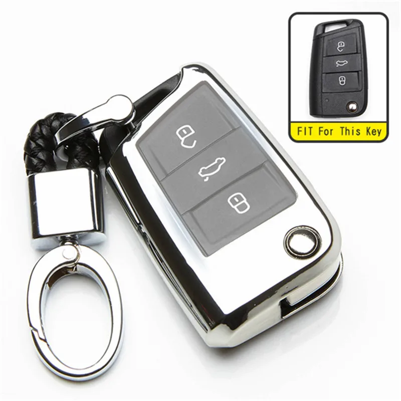 TPU чехол для автомобильного ключа сиденья Ateca Leon Cuptra Ibiza 2015 2016 2017 2018 2019 Skoda Combi Octavia A7
