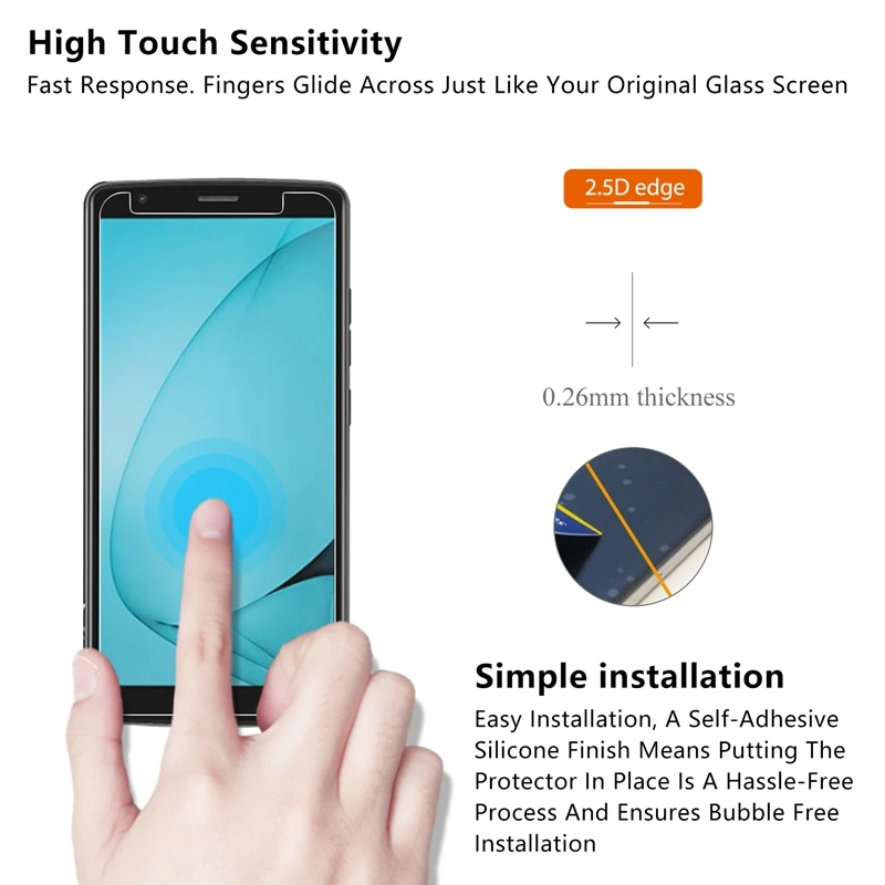 2.5D 0 26 мм 9H Премиум Закаленное стекло для BLACKVIEW A20 Pro Защитная пленка экрана 5 дюймов