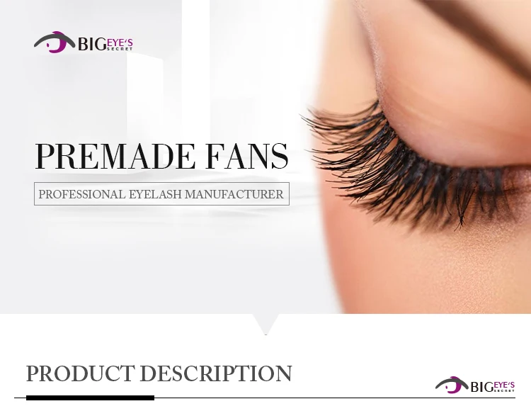 Big eye's secret Lashes 7D предварительно изготовленные вееры для объемного наращивания ресниц s пряди ресниц без узелков для увеличения объема ресниц