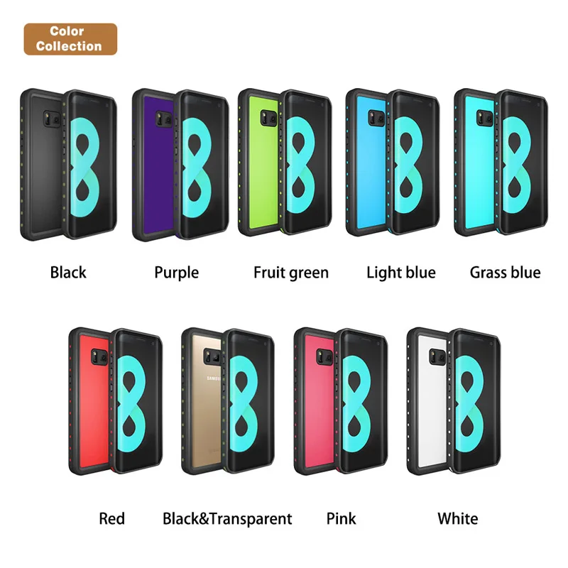 

Redpepper 100% Sealed Waterproof Mobile Phone Case for Galaxy S8 apply to Swim Surfing Under Water Sports