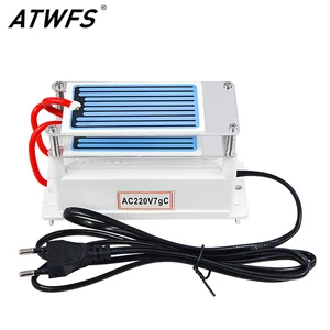 Озонатор ATWFS 7 г, генератор озона, генератор переменного тока 220 В, европейская вилка, озонатор, стерилизатор, очиститель воздуха, озоновые керамические пластины, очиститель воздуха