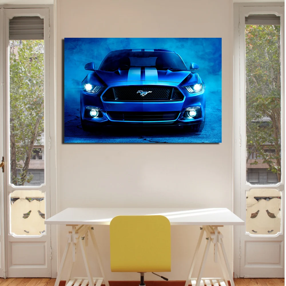Ford Shelby Mustang печатный плакат Современная декоративная живопись DIY рамка настенная