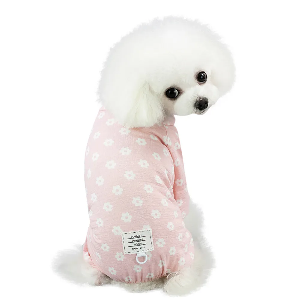 Прямая поставка модные милые пижамы для домашних животных Одежда собак с