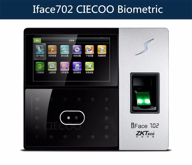 ZK multi CPU 630 МГЦ iface 702 датчик биометрические лица и отпечатков пальцев посещаемости