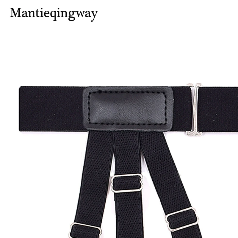 Mantieqingway мужские Регулируемые рубашки держатели жгут бондаж из ремней ремень Мода