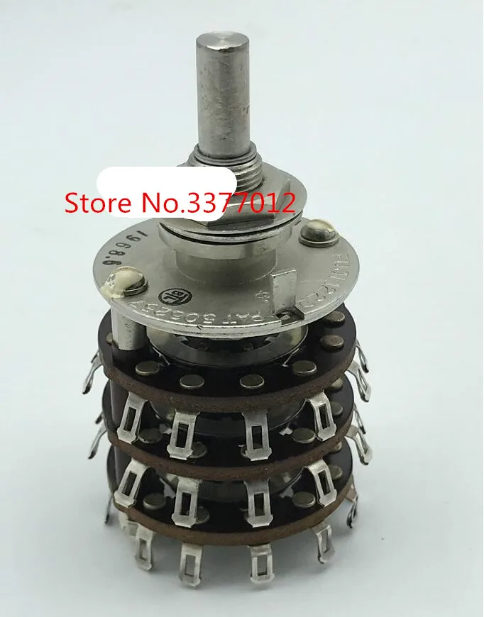 

1pcs/lot Rotary band switch 3 layers 6 knives 11 files Axis length 20mm