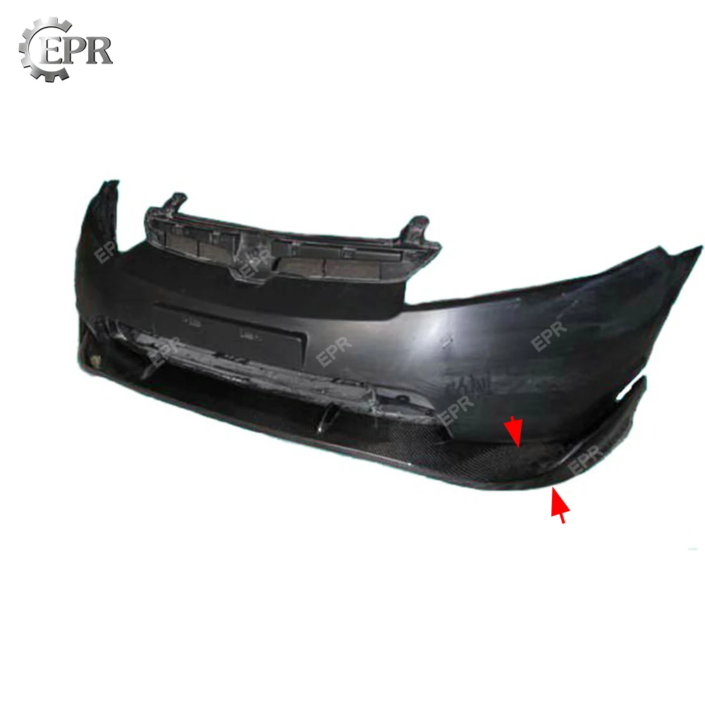 Углеродная Передняя губка Mugen для Civic 2006 4 двери FA1 углеродное волокно бампер губ